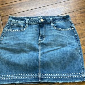 Jean mini skirt